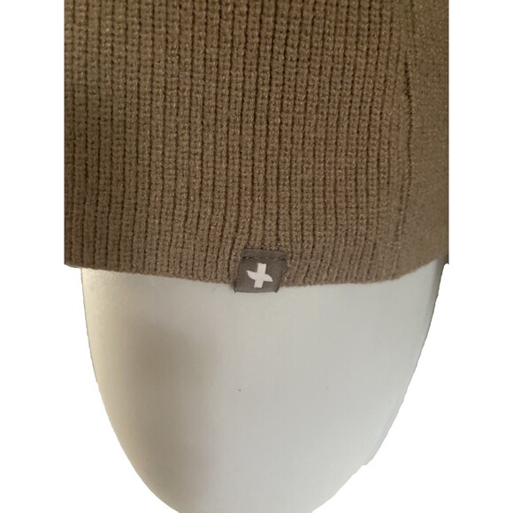 FIGS Sweater Womens Sz XS Latte Beige Long Sleeve Ribbed Knit Preppy Casual Cozy - Picture 4 of 10